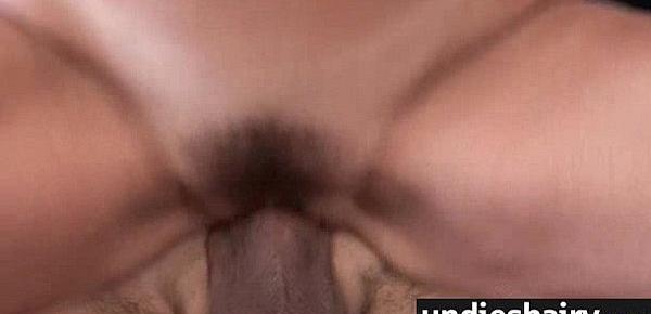  Screaming babe gushes hairy pussy juice 5